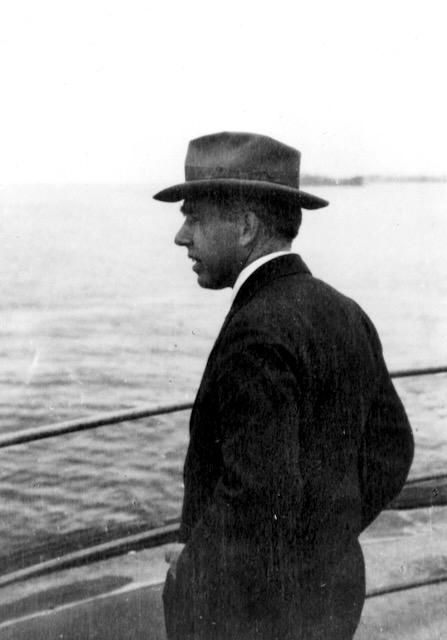 Niels Bohr at Lake Como in 1927